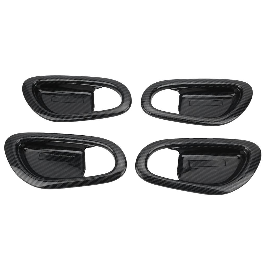 Внутренняя накладка на ручку двери, отделка из углеродного волокна, подходит для Nissan Navara Frontier NP300