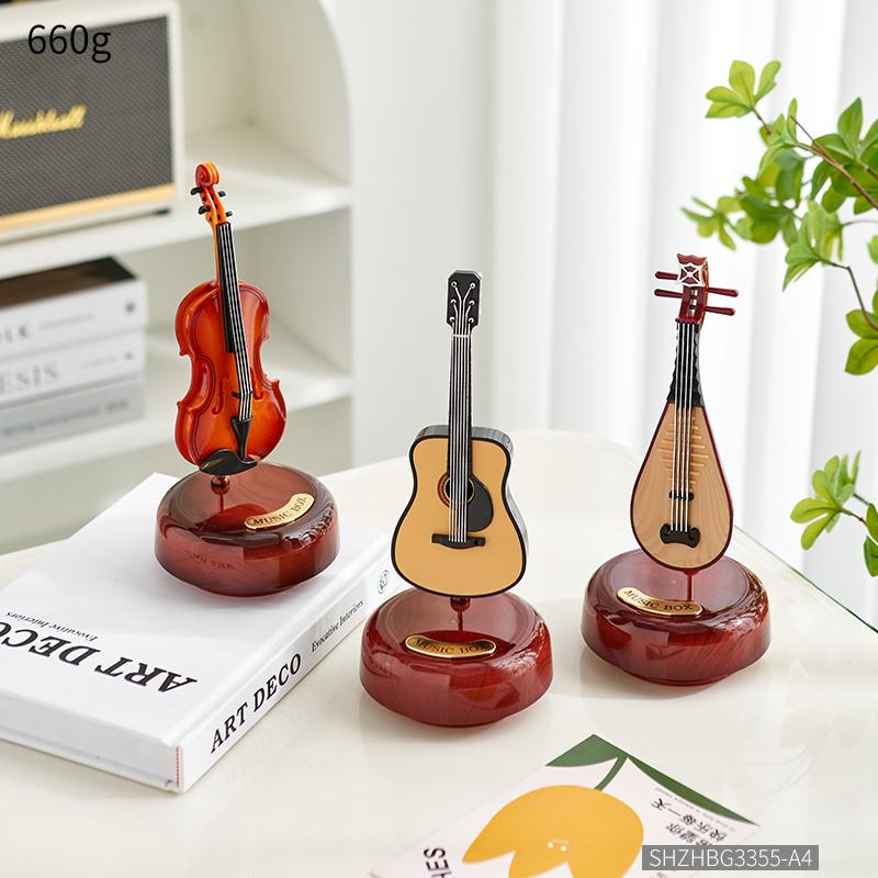 Nrodic Home Decor Статуэтки для интерьера Новая классическая музыкальная шкатулка Скульптура Современное украшение для гостиной Украшения для офисного стола