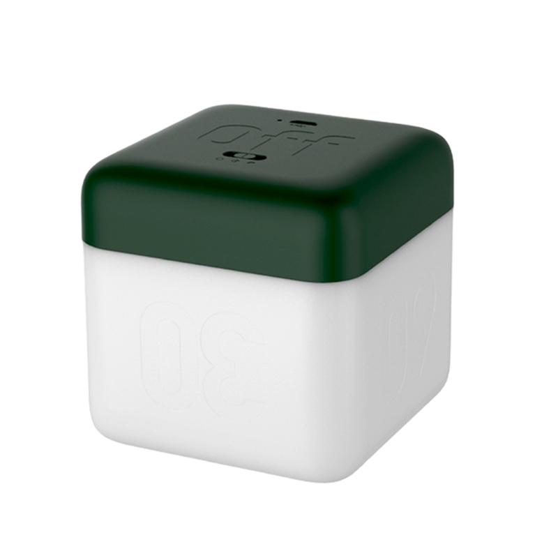 Светодиодный ночник с таймером, USB-перезаряжаемый, квадратный, с перекидным переключателем, регулируемой яркостью, прикроватная настольная лампа с таймером 5/15/30/60 минут