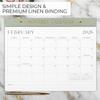 Aesthetic 2026-2027 Desk Calendar - Runs From January 2026 Until July 2027 - Minimalistic Office Desktop/Wall Calendar 14.5"x11.5" for Easy