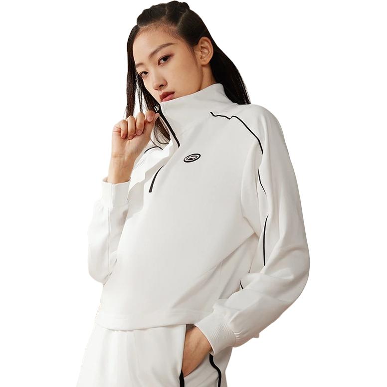 Li Ning Sweatshirt Women's Ivory AWDT564-5