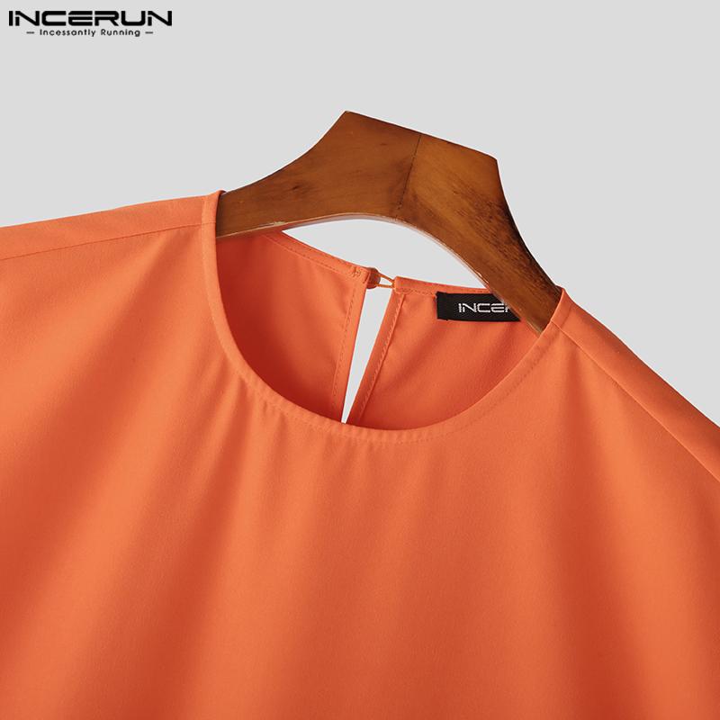 INCERUN Летние мужские комплекты из 2 предметов, топы без рукавов, длинные брюки с эластичной резинкой на талии