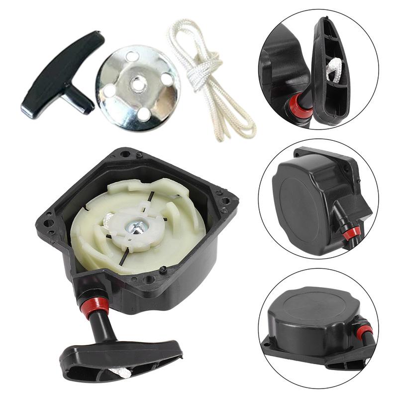Steel Replacement Starter for Brush Cutters For 3c 4c 52cc Including Starter Disc Handle and Pull Cord for Long Lasting Use