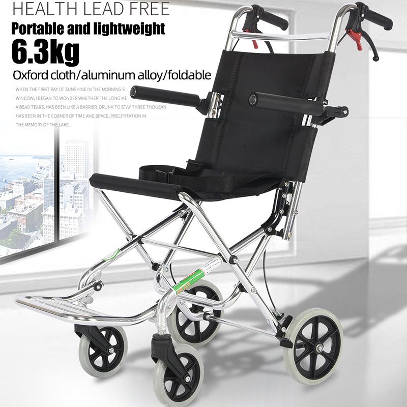 Складная инвалидная коляска для пожилых людей, скутер, портативный маленький простой складной легкий туристический самолет, доступный