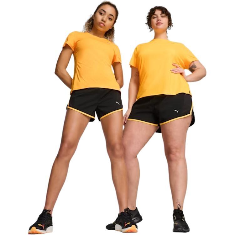 PUMA Sports Shorts Women's Black Yellow 523178-74