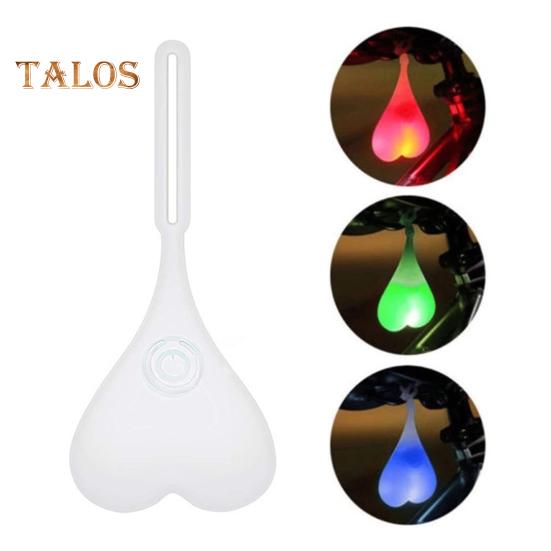 Задний фонарь для велосипеда, водонепроницаемый силиконовый, в форме сердца, предупреждающий фонарь для ночной езды на горном велосипеде, шоссейный задний фонарь для горного велосипеда, аксессуары для велосипеда