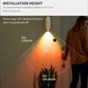 LED Night Light with Motion Sensor RGB Gradient Ambient Wall Lamp Rechargeable Dimmable Magnetic Ladder Light for Bedside Closet