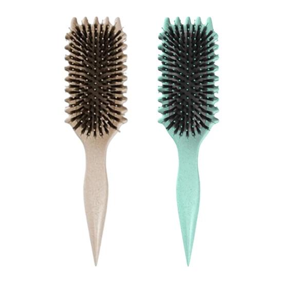 Щетка для вьющихся волос с мягкой щетиной, массаж головы для женщин и девочек, определяющая форму локонов, распутывающая расческа для укладки, парикмахерский инструмент