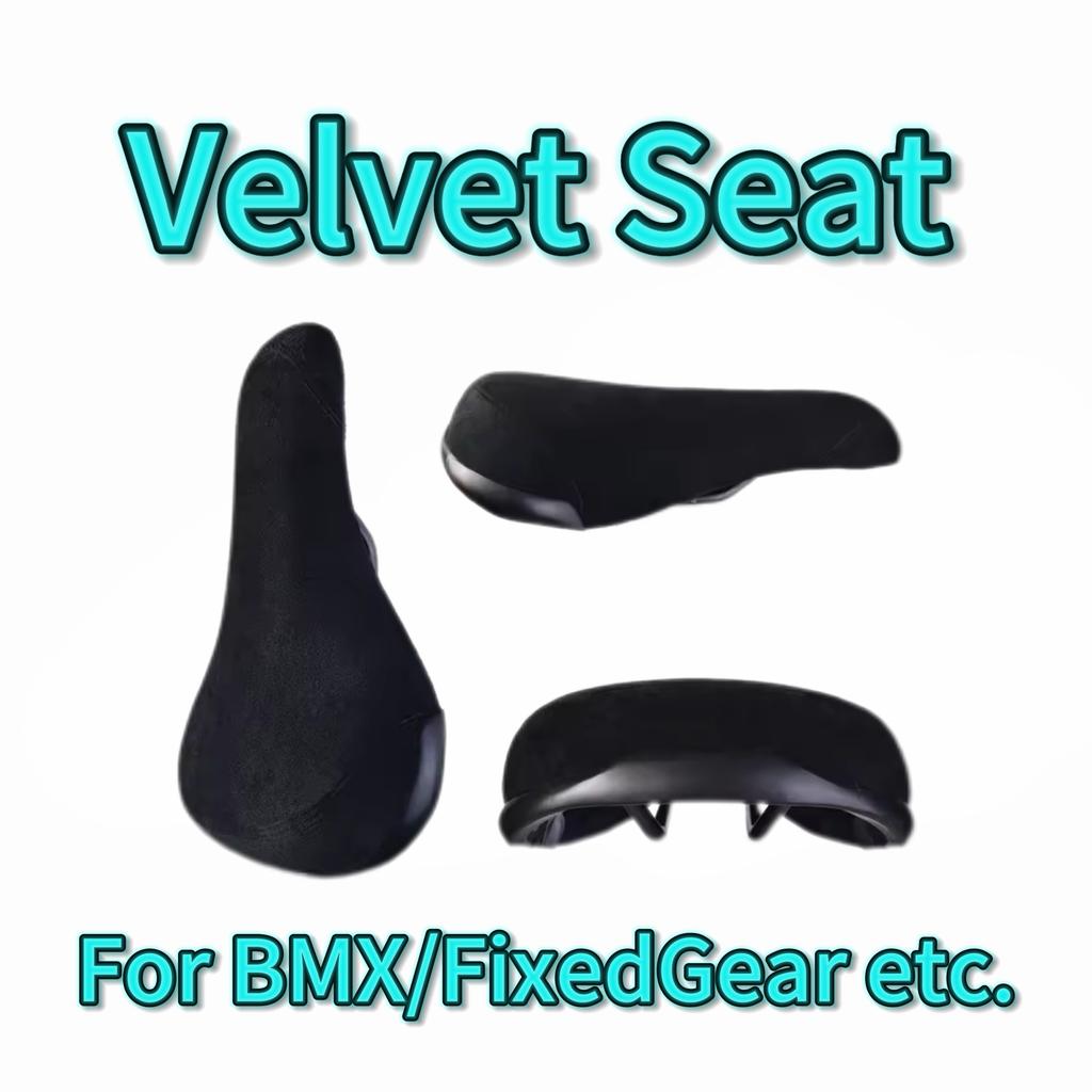 VOLE VLD45 BMX Фикс Гир Винтажное Велюровое Седло Удобное Седло Велосипедный Опыт для Городской Езды и Уличного Катания
