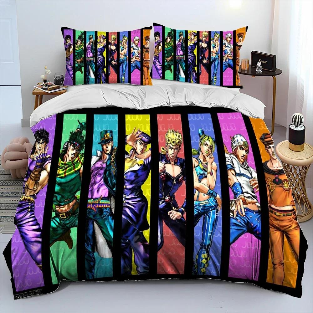 Аниме JoJo's Bizarre Adventure Уютное одеяло Пододеяльник Наволочка Комплект постельного белья Декор детской комнаты Домашний текстиль
