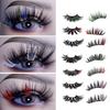 1 Pair Comfortable Christmas Eyelashes Lightweight Dress Up Good-looking Makeup Extensions Eye Lashes for Party