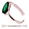 Watch Band for Samsung Galaxy Watch7 44mm/40mm Replacement Strap D-Shape Rhinestone Decor Alloy Watch Band
