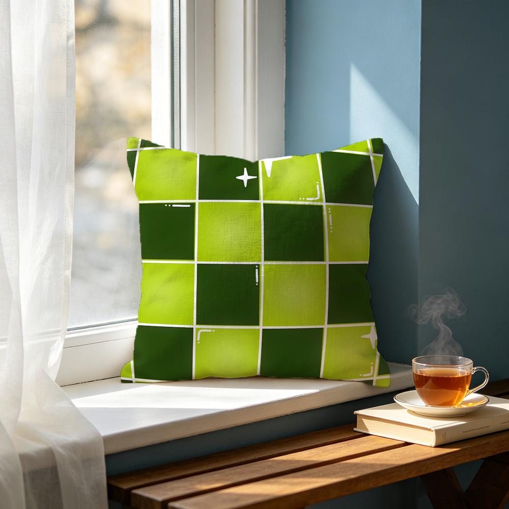 Art SStarry Checkerboard Print Cushion Cover Cushion Cover Set Pcs x x x Pillowcase Decorative Sofa Home Decor