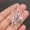 Natural Pink Opal Copper Gemstone 925 Sterling Silver Jewelry Earrings 2.00" EE-32-37