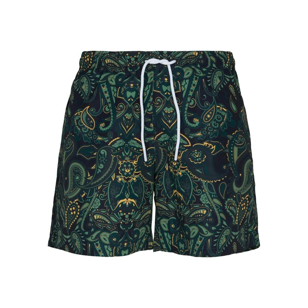 Urban Classics Mens Paisley Swim Shorts