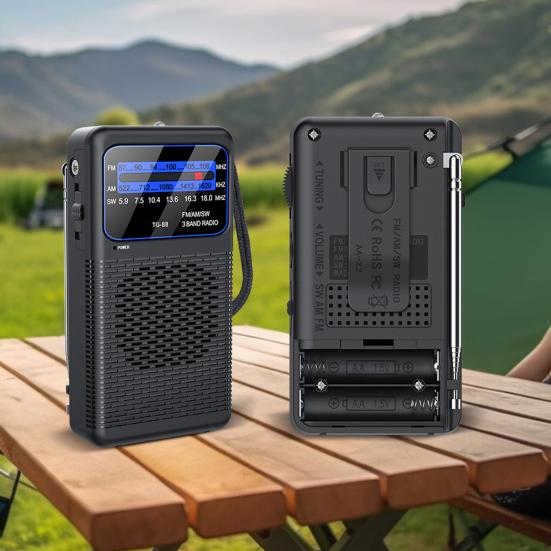 Портативное радио с долговечной двухбатарейной конструкцией, полным диапазоном покрытия, технологией низкого энергопотребления, радио для подготовки к чрезвычайным ситуациям