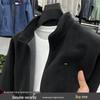 Мужская теплая повседневная куртка Tommy из двустороннего поларфлиса и велюра