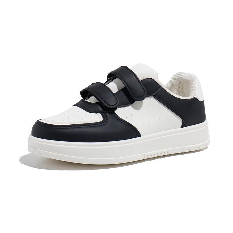 2025 лето маленькие белые туфли новая корейская версия ins студентки кожаная платформа спортивная повседневная обувь для скейтборда уличная съемка HL701