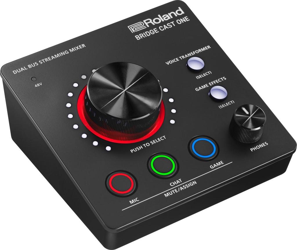 Roland BRIDGE CAST ONE Игровой Аудиоинтерфейс Микшер Стриминговый ЦАП PS5 Изменитель Голоса