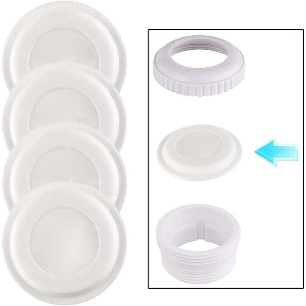 4 шт. Крышки форсунок бассейна Крышки возвратных форсунок бассейна Пластиковая текстура Аксессуары для ремонта бассейна Подходят для моделей SP1419D