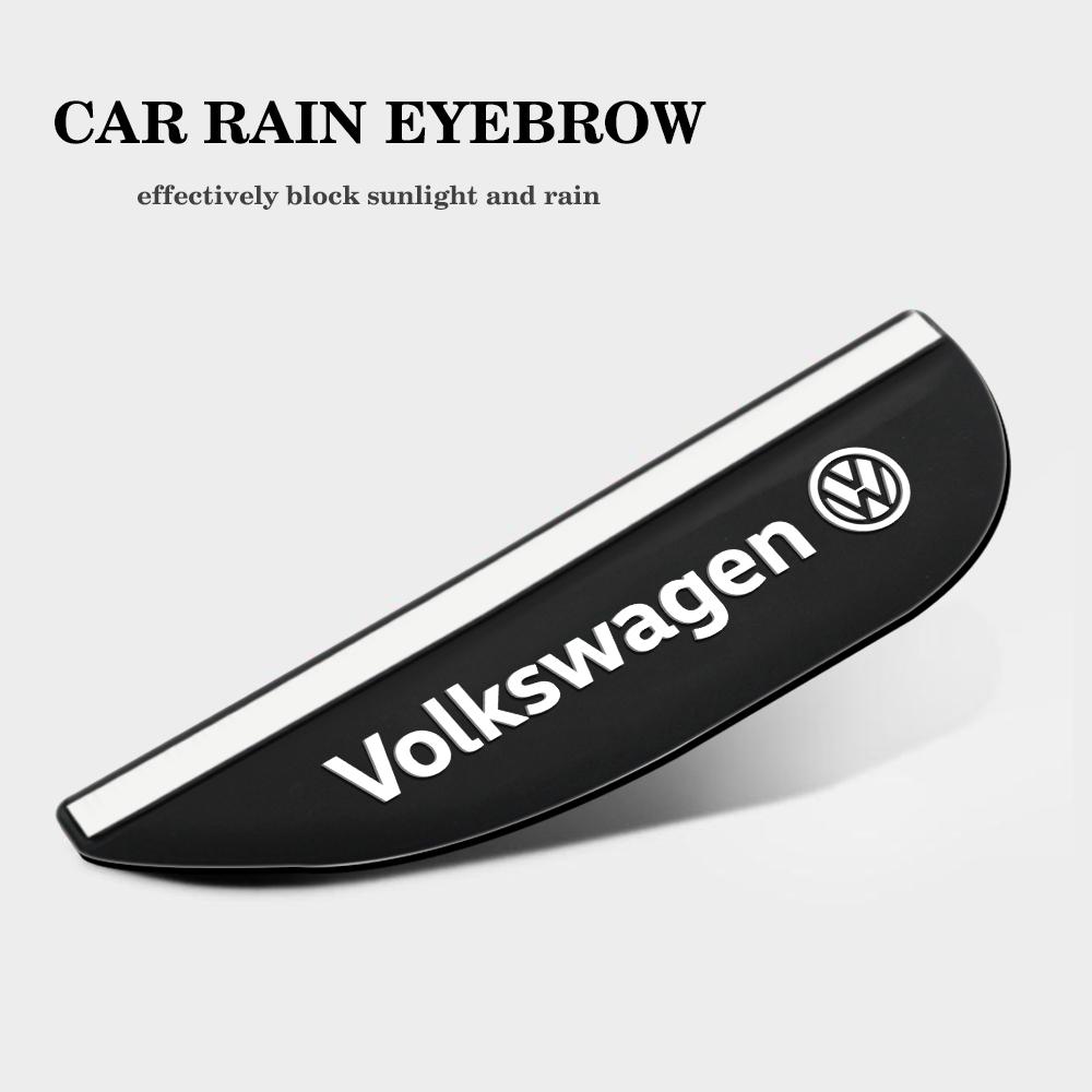 abcd1 2Pcs Car Rearview Mirror Silicone Rain Eyebrow Water Proof Universal Auto Rear View Side Shield For VW Polo Tiguan Passat Golf