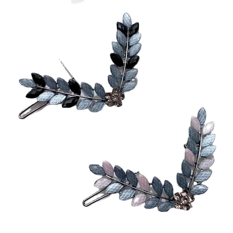 Элегантная заколка для волос из сплава 'Синяя звезда' - Минималистичный роскошный аксессуар