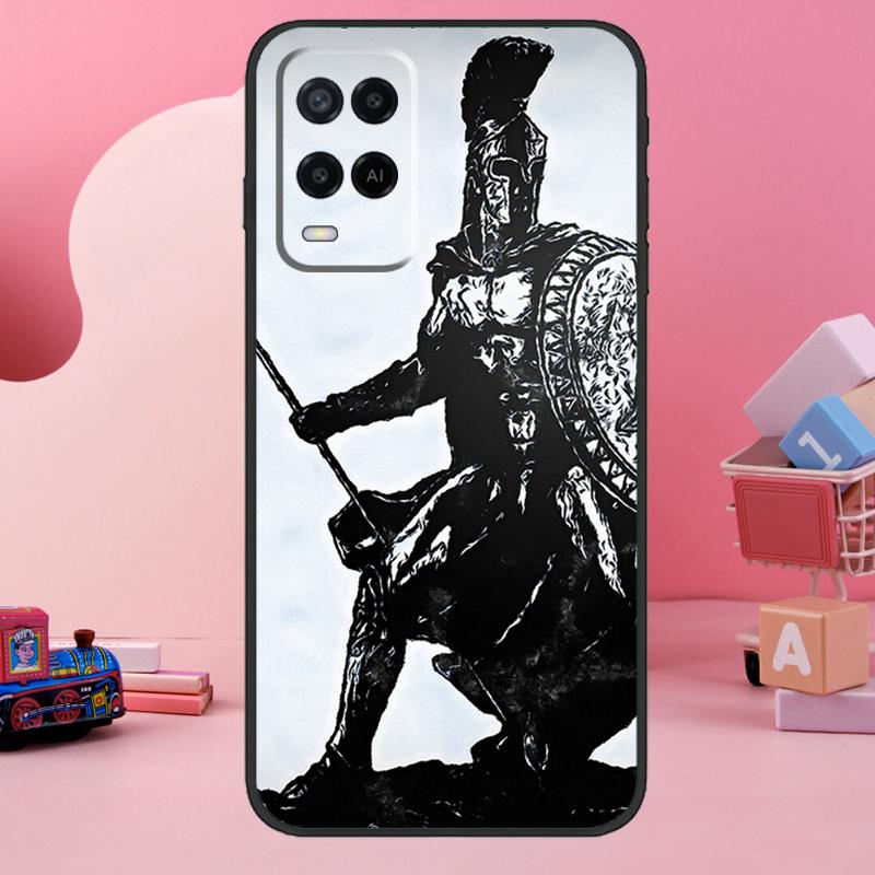 Чехол Spartan Warrior Soldier для Oppo A78 A38 A18 A98 A58 A60 A80 A40 A96 A76 A16 A94 A74 A54 A15 A17 A57 A77 A5 Pro