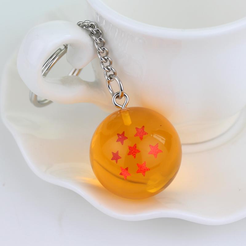 Japanese Anime Dragon Series 1-7 Stars Balls Z Stars Keychain Figures Toys Pendant Car Keyring Party Gifts Cosplay Props Jewelry