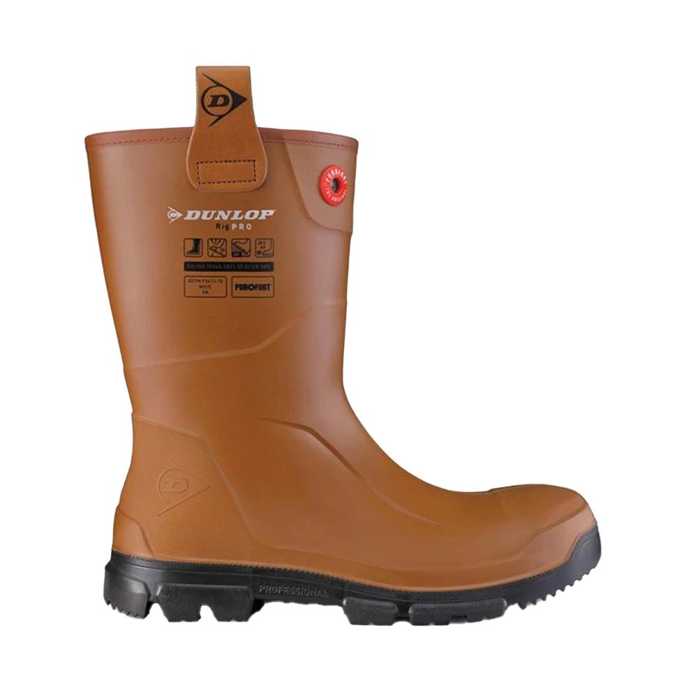 DUNLOP Защитные резиновые сапоги унисекс Purofort Rigpro на меховой подкладке для взрослых