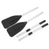 1 Pair Set 132cm Detachable Boat Oars Thickened Floating Aluminum Alloy Kayak Paddles for Rowing Boats Raft