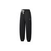 Li Ning X Cyril Artist Collaboration Series однотонные флисовые трикотажные спортивные брюки со средней талией и манжетами, мужские брюки черного цвета AKLTB33-1