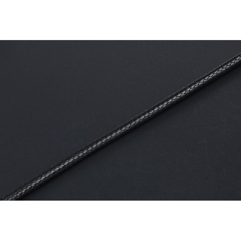 Простое черное плетеное льняное ожерелье из восковой веревки, мужское ожерелье, цепочка в корейском стиле