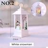 1pcs Christmas New Year Family Decoration Fairy Light Candle White Snowman LED Flame Light