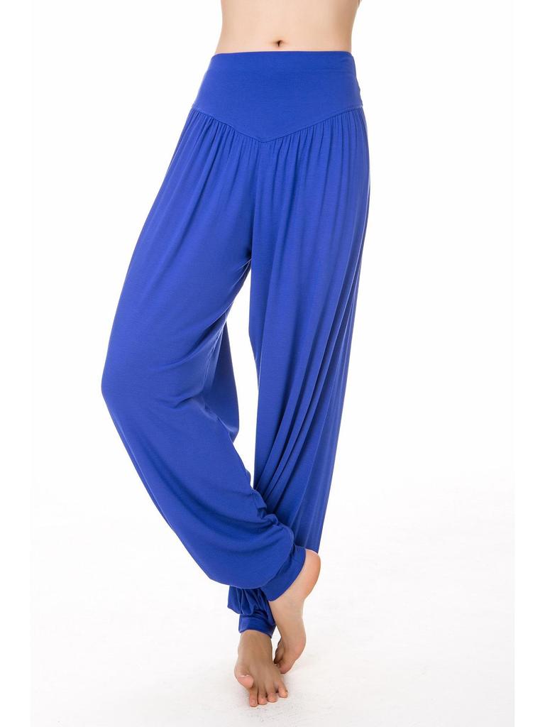 Modal Yoga Pants for Women: Loose Fit, Breathable Exercise Trousers for Dance and Fitness Activities.