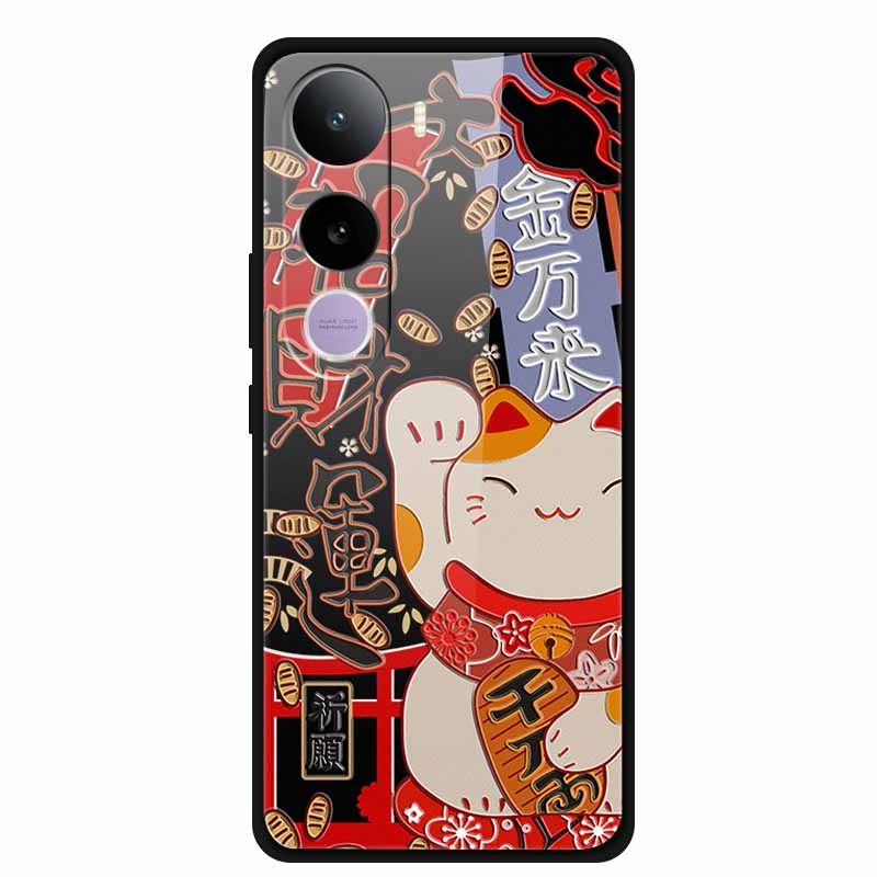 Tempered Glass Cases For Vivo Y400 5G Case 6.67" Painted Hard Back Cover Soft Bumper For Vivo Y 400 2025 Protective Phone Case