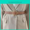 Женский стиль Винтажный пояс на талию Эллиптическая металлическая пряжка Пояс для платья Формирующее белье