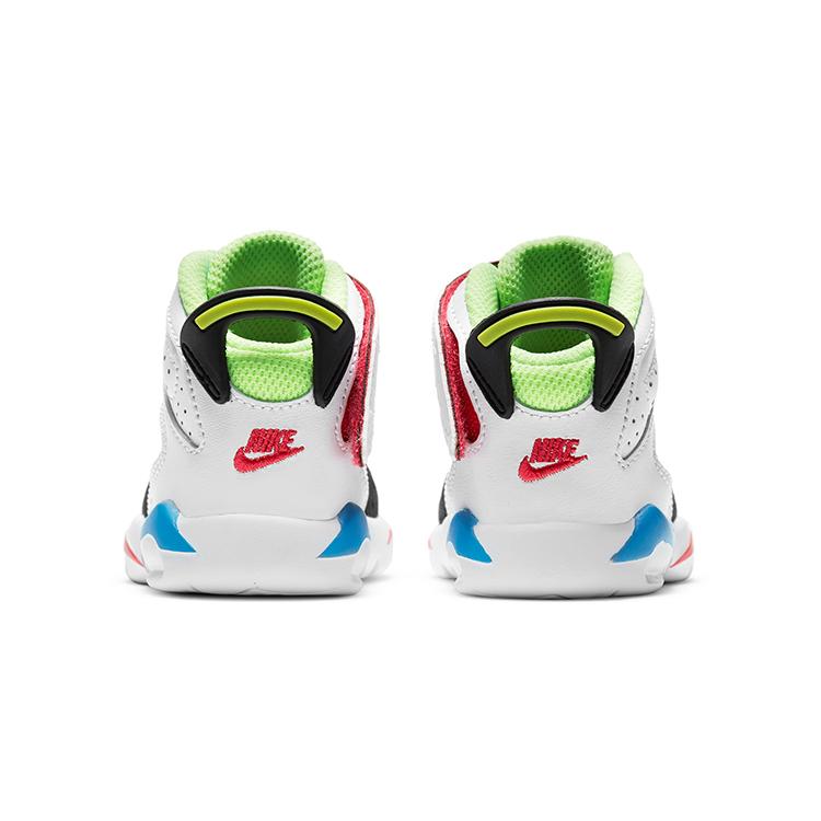 Jordan Air Jordan 6 Retro Little Fle Mid top Toddler Shoes White Blue Red Infant And Toddler CT4417-103