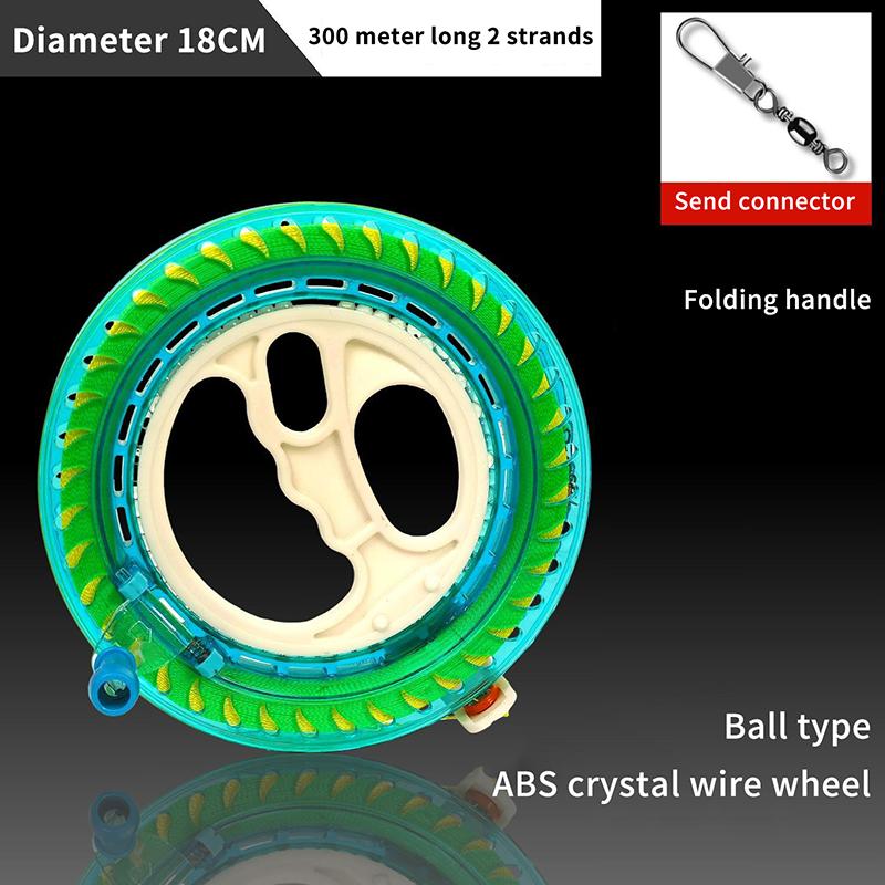 1 Piece Outdoor Round Grip For Fying Kites 100-400M Kite Reel Winder Fire Wheel String Flying Handle Tool Twisted String Line