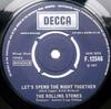 7inch Record ROLLING STONES - Let's Spend The Night Together / Ru F12546 Decca 1967 UK Rock Used