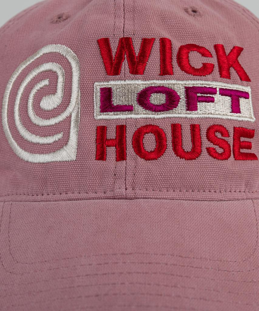 Кепка-бейсболка Wig E Loft House из холста - Розовая