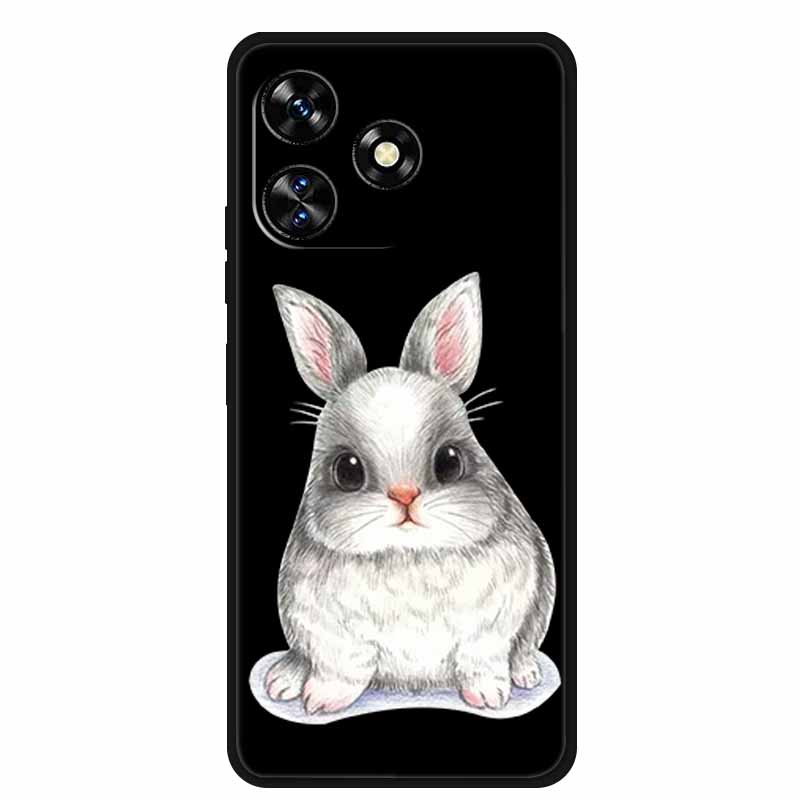 Чехол For Oukitel C51 Чехол Милый Мультяшный Кот Черный Силиконовый Мягкий Чехол для Телефона For Oukitel C51 Задняя Крышка Чехлы C 51 Coque 6.8" Capa
