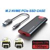 Корпус для SSD 10 Гбит/с M2 NVMe SATA, бокс для SSD M.2 NVME NGFF к USB 3.1, кабель Type-A на Type-C для аксессуаров M.2 SSD для ПК