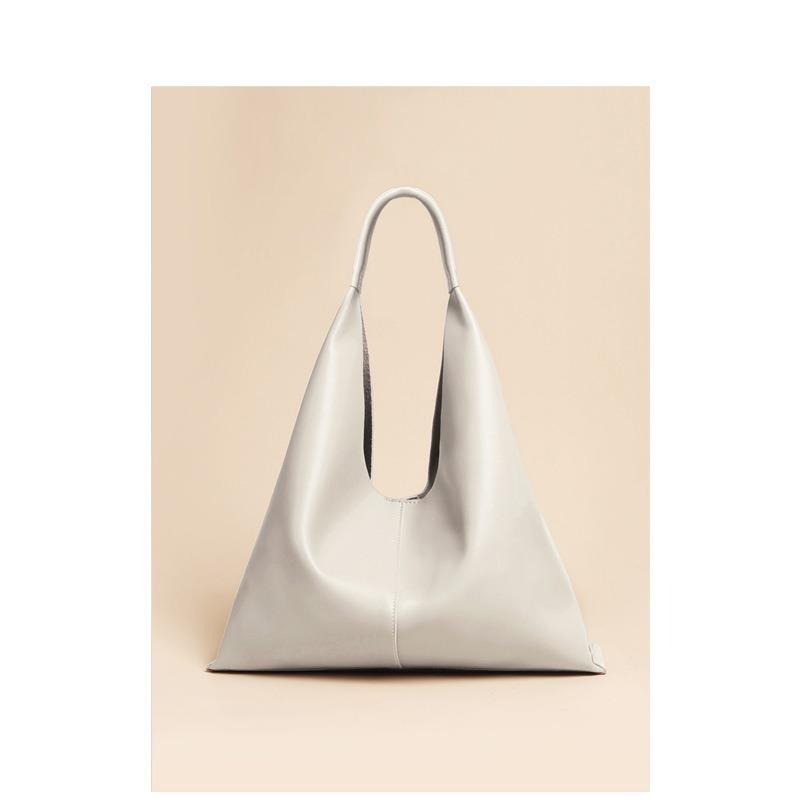 Простая сумка через плечо, большая вместимость, женская сумка из коровьей кожи, сумка-тоут из мягкой кожи подмышкой, большая сумка из натуральной кожи для женщин