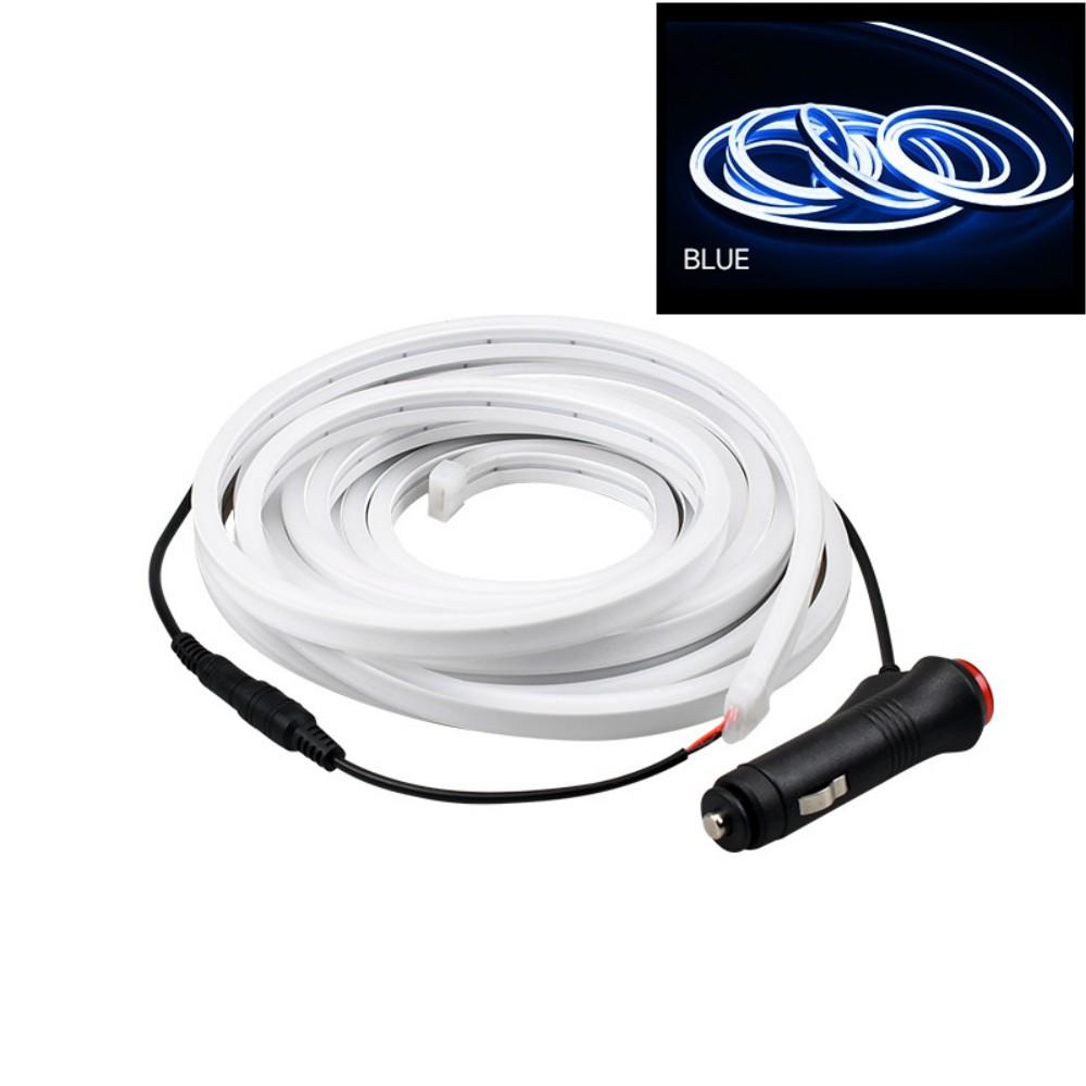 12 В 5 м автомобильная полоса атмосферных ламп для багажника 4 цвета светодиодные полосы объемного света для багажника IP65 для автомобиля Tesla Model Y 21-23