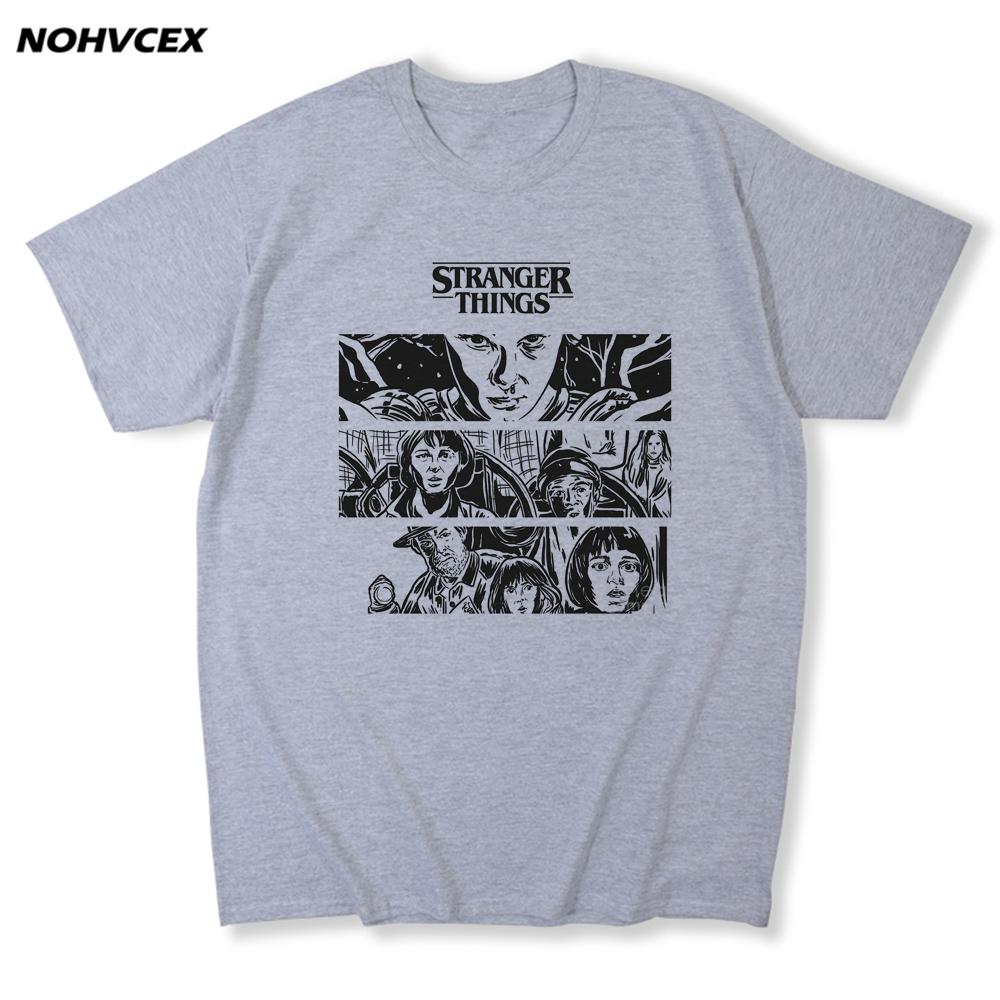Stranger Things Fashion Short Sleeves Tee Shirt Print Funny Mens 100 Percent Cotton T Shirt