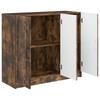 Sideboard Smoked Oak 89 x 34.5 x 77 cm Wood Based Material