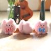 Adorable Cute Pig Plush Toy Keychain With Bow Tie Soft And Cuddly Design