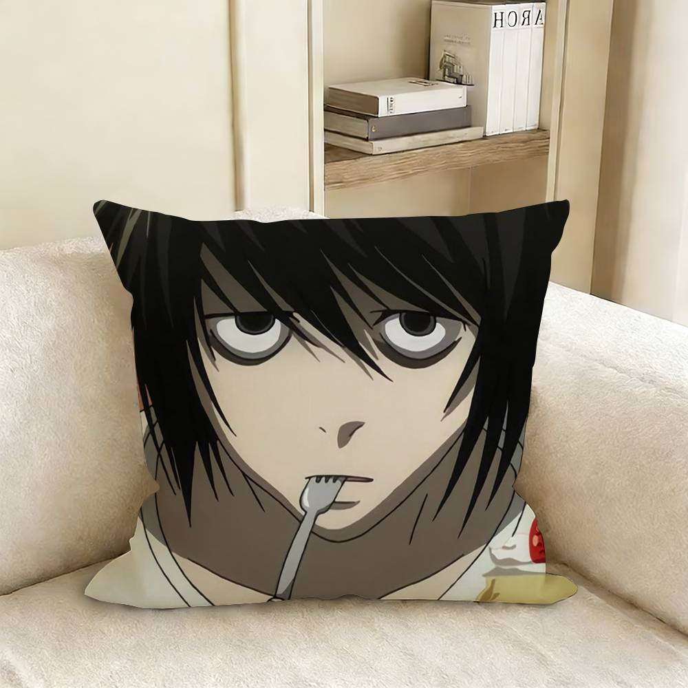 L-Lawliet D-Death Note Наволочка для подушки Наволочка на диванную подушку для гостиной Подходит для домашнего декора спальни
