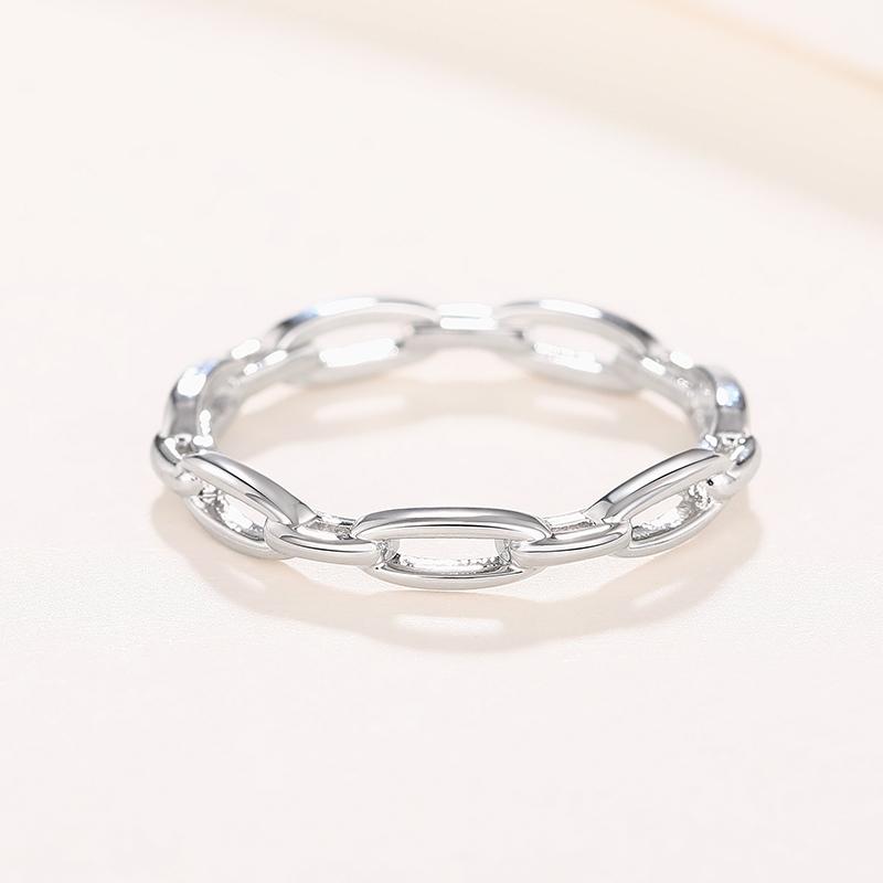 Кольцо-цепочка Huitan Chic, женское, модное, повседневное, носимое, ювелирное изделие, металлический стиль, модные, универсальные аксессуары для женщин