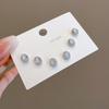 Delicate Mini Stud Earrings Set 3 Pairs Multi-Design Tiny Zircon Micro-Paved Ear Jewelry Women